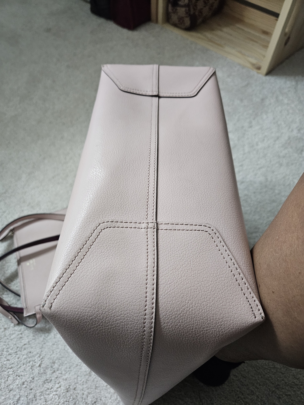 kate spade New York Blush Pink Leather Tote with Wristlet - Picture 3 of 8